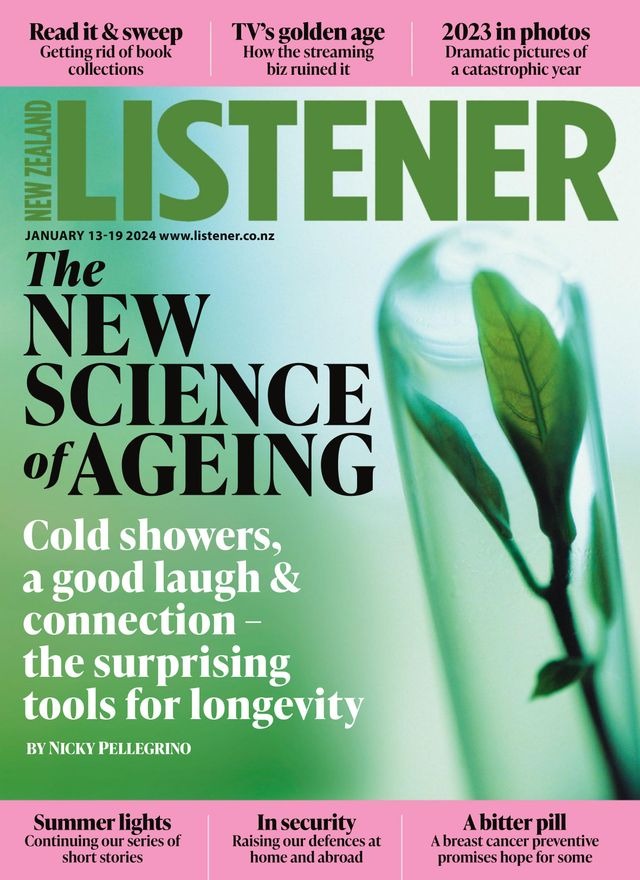 Cover of the New Zealand Listener, 13–19 January 2024 issue: The New Science of Ageing